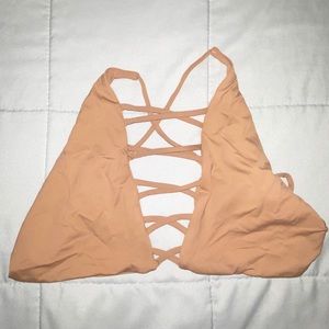 Nude seamless bikini top
